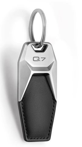 Audi A8 Leather Keyring keychain BLACK OL 