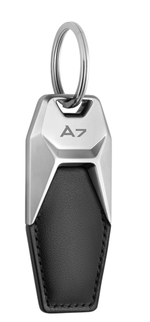 Audi RS4 Leather Keyring keychain BLACK 