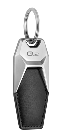 Handmade Laser Cut Gift Audi Q2 Leather Keyring 
