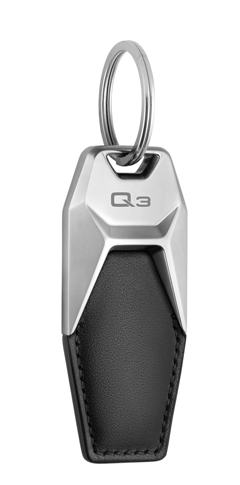 Audi RS3 Leather Keyring keychain BLACK 